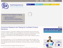 Tablet Screenshot of foodperspectives.com